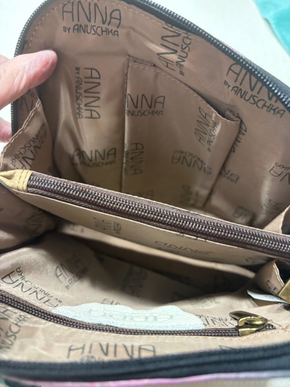 NWOT Butterfly Paradise ANNA for ANUSCHKA Crossbody/ Shoulder Bag - Picture 12 of 12